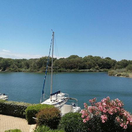 Vue Lagune Et Bateaux A 100M De La Plage Saint-Cyprien  Eksteriør billede