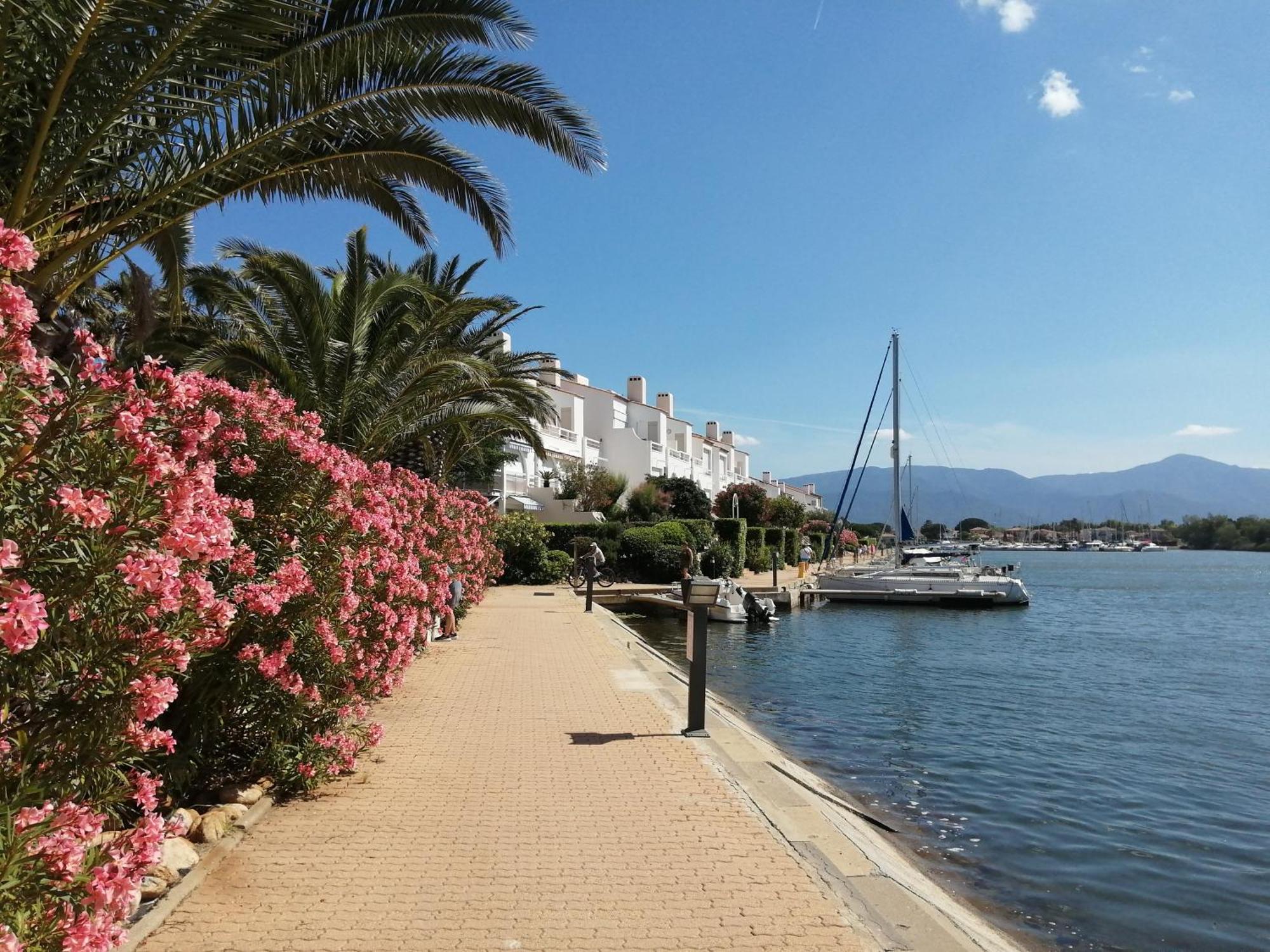 Vue Lagune Et Bateaux A 100M De La Plage Saint-Cyprien  Eksteriør billede